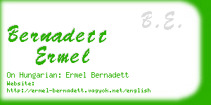 bernadett ermel business card
